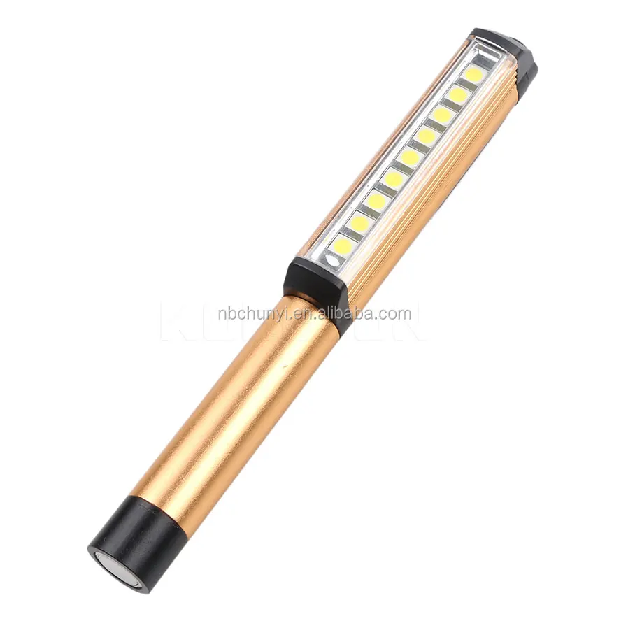 
magnetic work pen torch lightAluminum LED COB Pen Pocket Torch Light Magnetic Inspection Work Lbattery powered led work light 