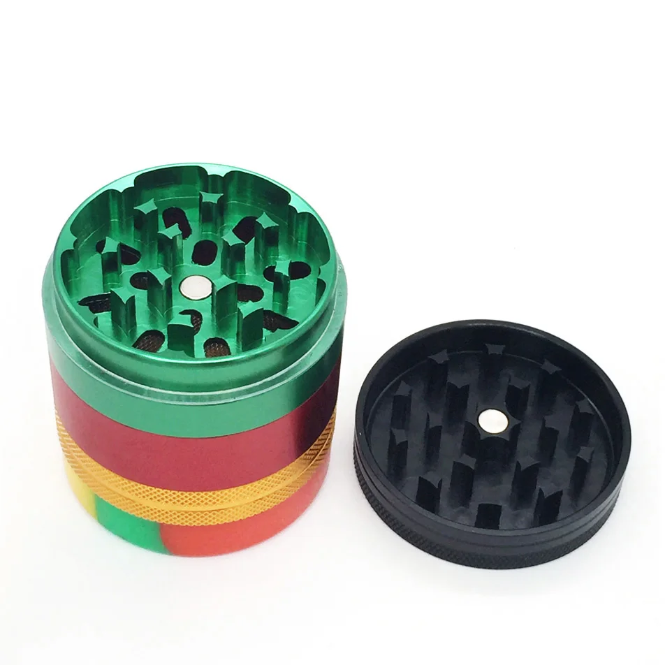 
custom logo herb grinder Premium 4 piece aerospace aluminum tobacco grinder 