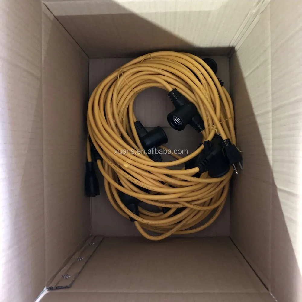 ul standard 100ft SJTW 14AWG/2C Temporary Lighting String