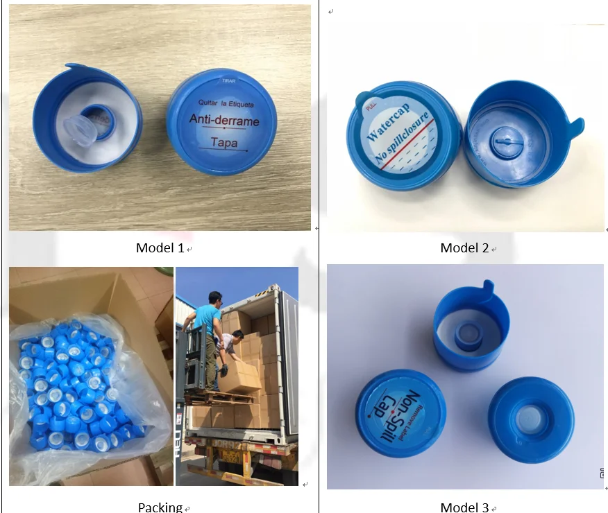 non-spill 18.9Liters, 19liters, 20litre 5 gallon water bottle cap tap cover lids water bottle