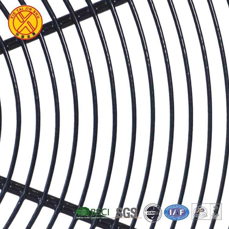 Высокое качество водонепроницаемый круглый черный хромированный охлаждающий вентилятор крышка проволочная сетка конденсаторный