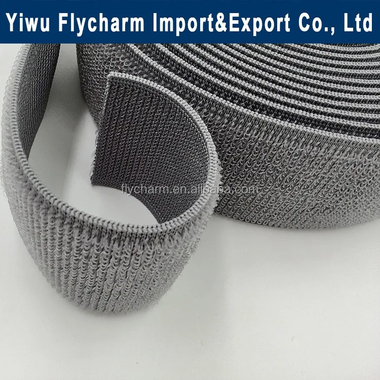 Eco-friendly comfortable any color elastic hook and loop tape