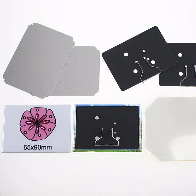 angular 65x90mm rubber magnet button