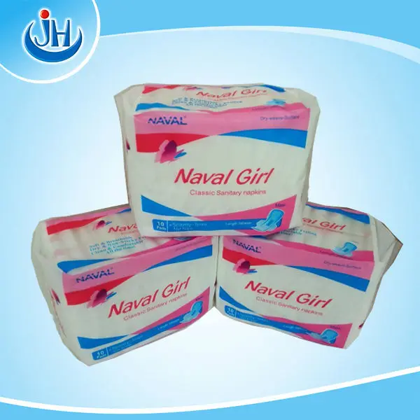 Naval girl sanitary napkin high quality imported raw materials for sanitary pads women