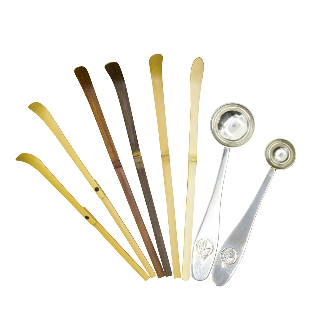 Japanese Accessories Teaware Stainless Steel Matcha Whisk Bamboo Matcha Whisk and Spoon / Matcha Tea Tin Wisk Cup Brush Set