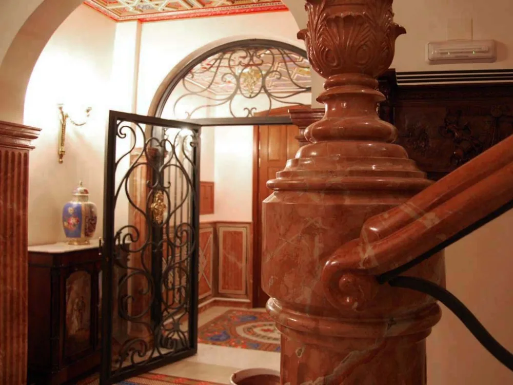 Luxury classical villa interior decoration Spanish Rojo Alicante Red Marble Floor Tile