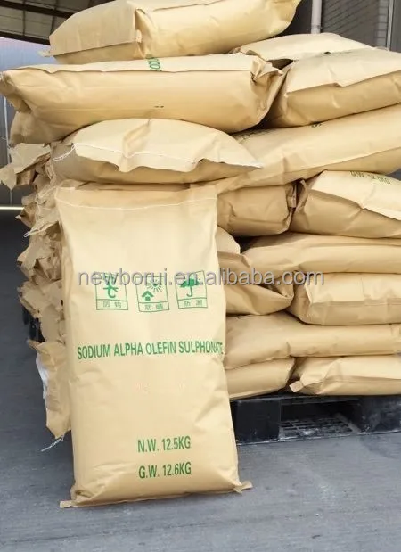 
Sodium Alpha Olefin Sulfonate AOS Powder 92%min ,CAS NO:68439-57-6, applied for washing powder detergent and shampoo 