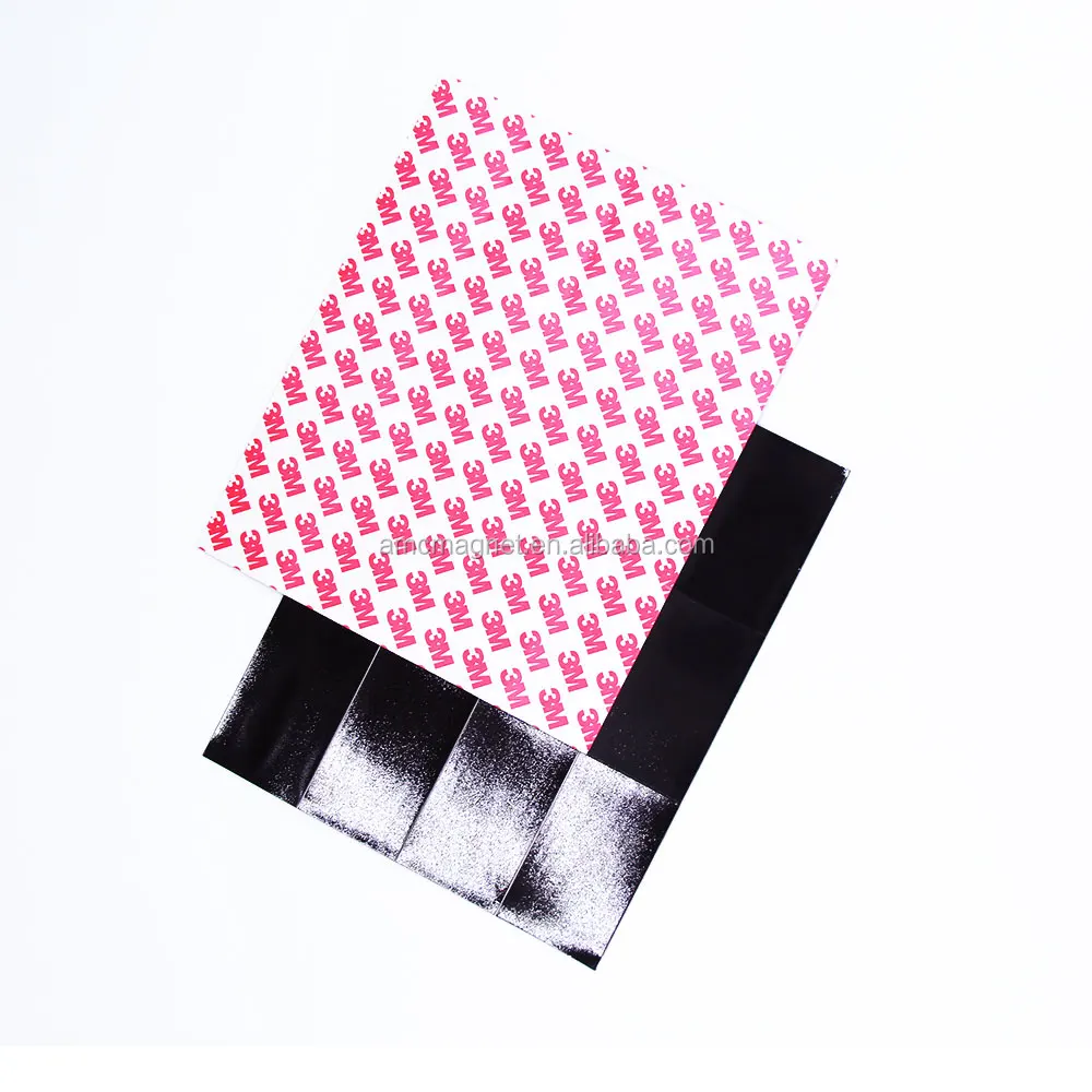 High Quality Rubber Magnet laminated With 3M Adhesive tape