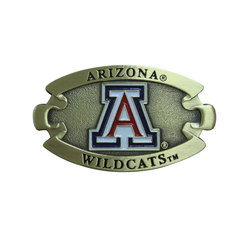 Custom design western cowboy old silver metal belt buckle