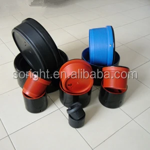 Pure plastic thread protector for tubing casing