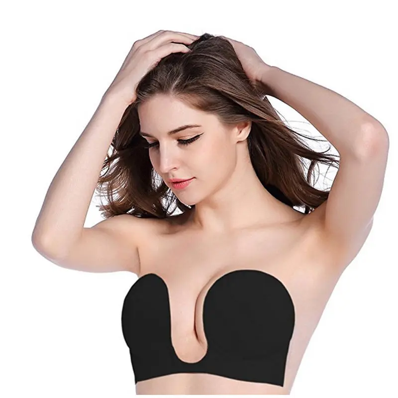 Fashion Adhesive Backless Invisible Bra Push Up Bras for Women