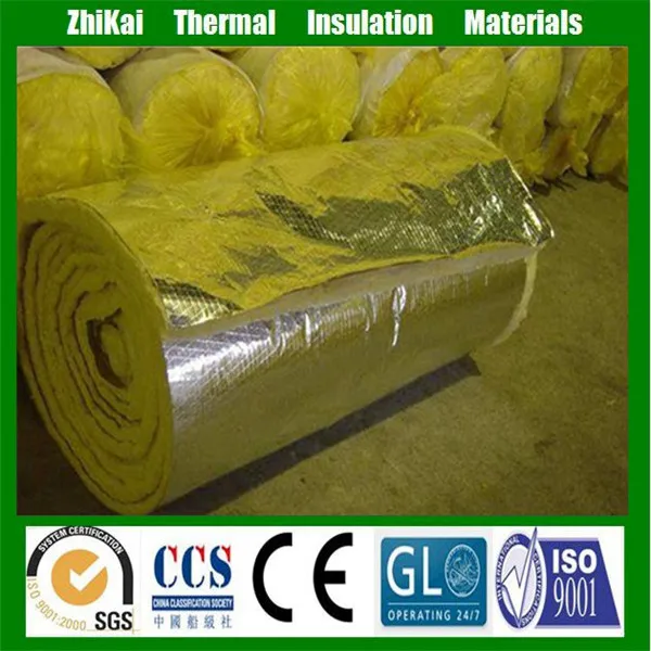 Factory Price soundproof Fiber Glass wool, Faced aluminium foil Glass wool roll