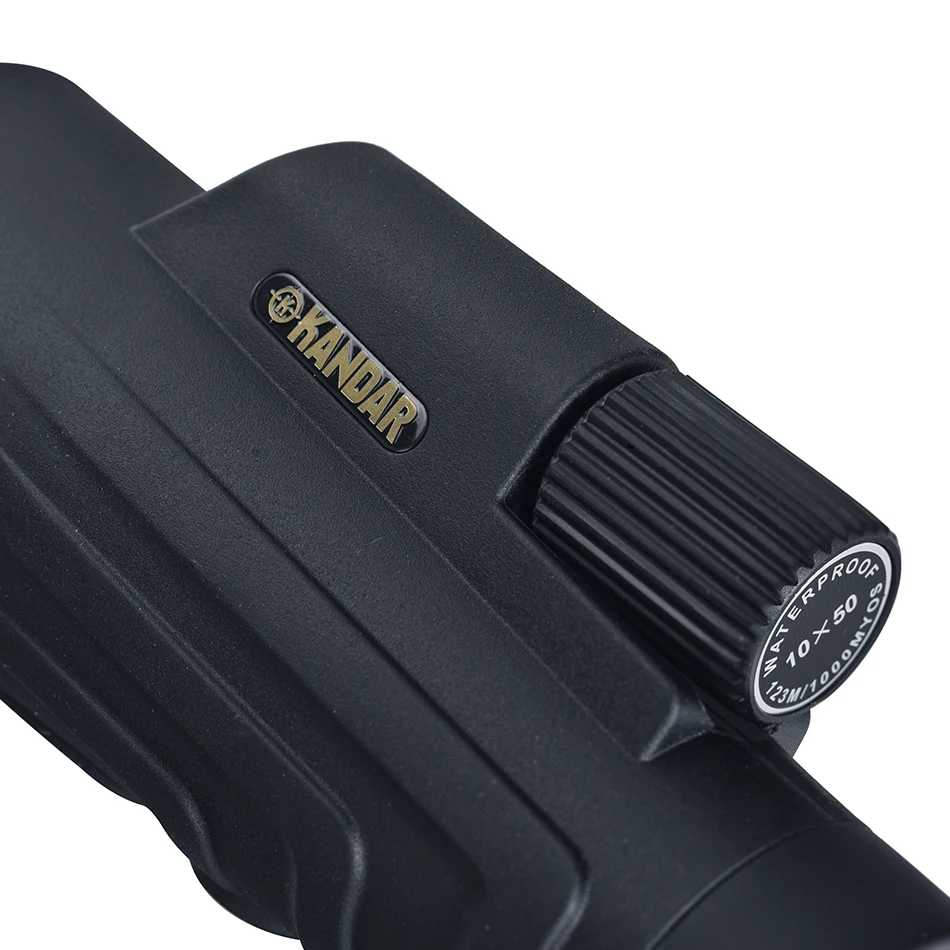 KANDAR waterproof 10x50 monocular side hand strap with tripod mounting for bird watching