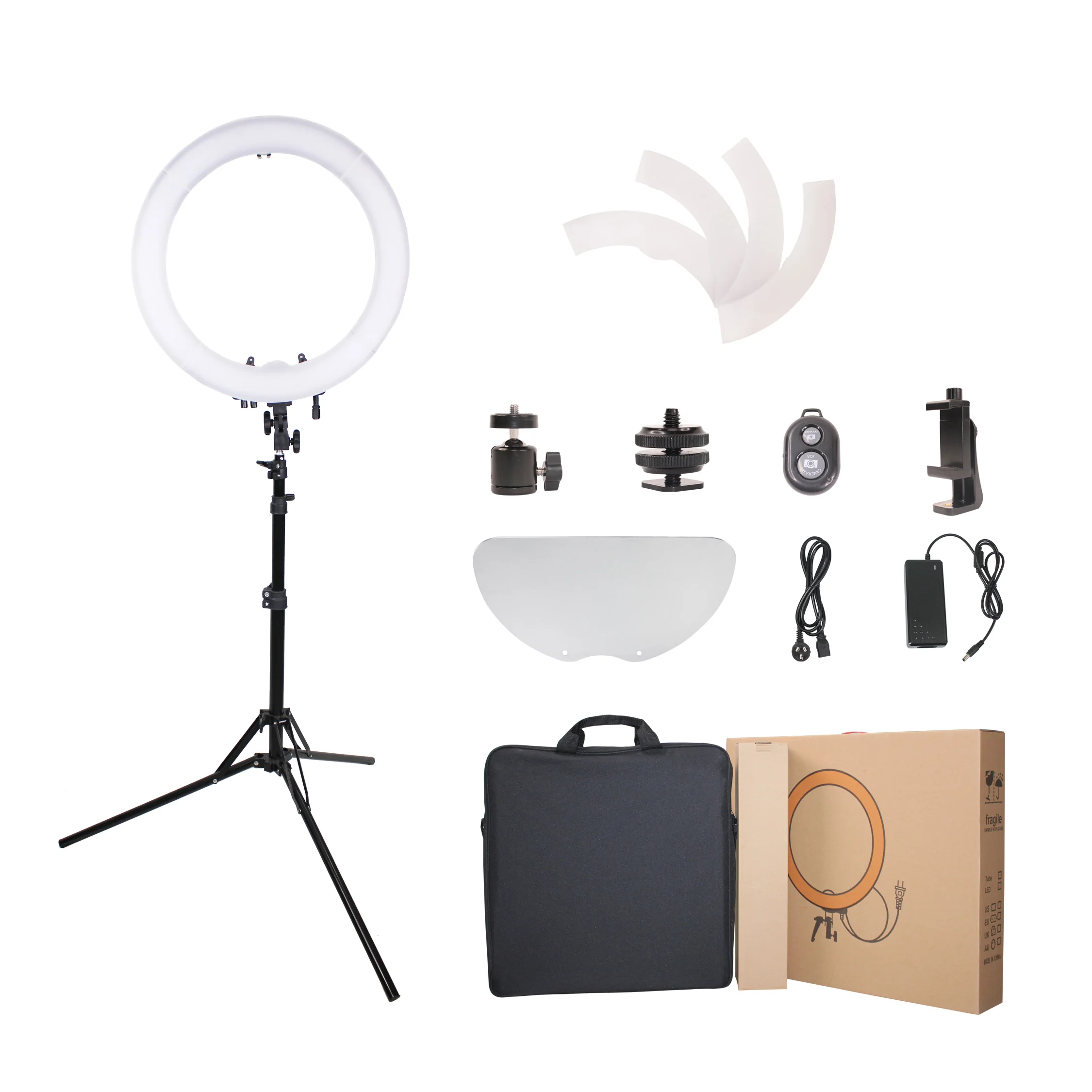 Штатив для видеокамеры прямой трансляции на продажу 18 дюймов двухцветный кольцевой светильник комплект