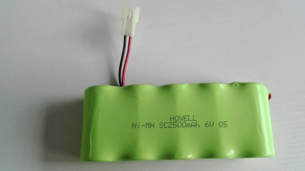 6.0V SC2500mAh Rechargeable Battery 6V 2.5Ah Ni-MH Battery