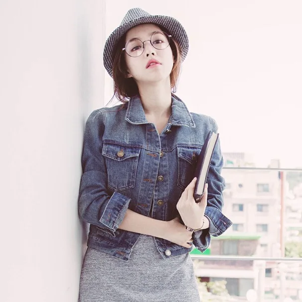 
hot sale korean cheap wholesale denim jackets suppliers new style womens fancy denim jackets 