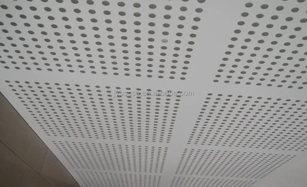 DEGO Ceiling Tiles Perforated acoustic gypsum board and suspension Metal grid system