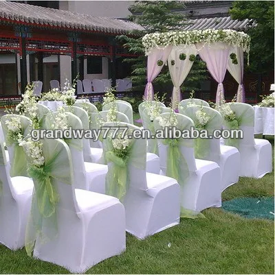 High Quality Organza Sash All Sides Stitched For Chair Decoration