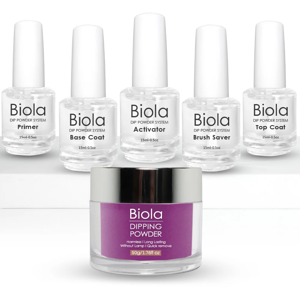 Newest 3 in 1 acrylic nail dipping powder set color matching gel polish set , nail lacquer