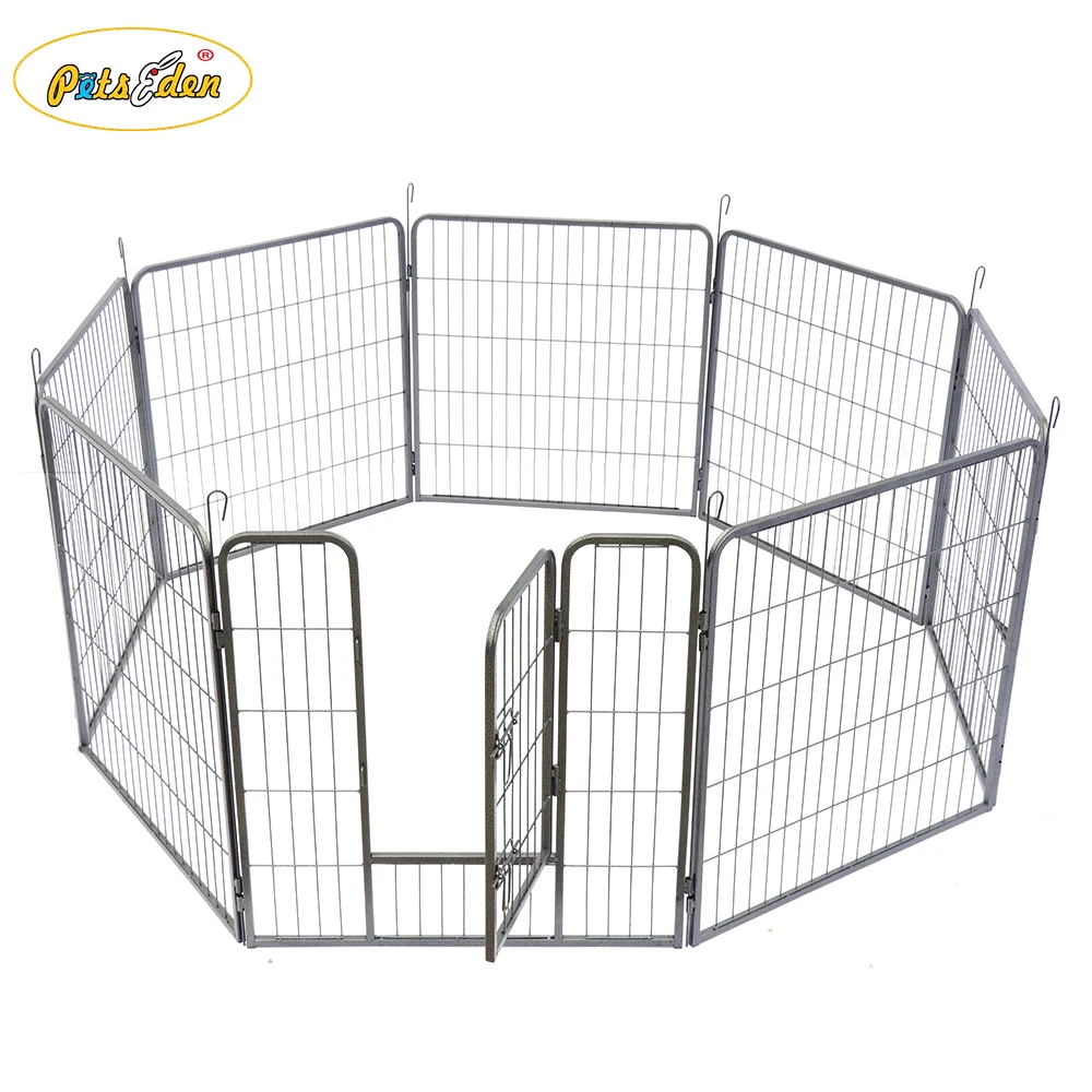 Folding Portable Heavy Duty Large Black Playpen Dog Animal Playpen Fence 8 Panels