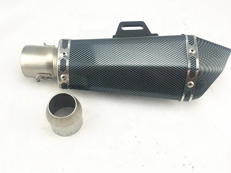 Высококачественный глушитель выхлопной трубы из углеродного волокна для мотоцикла 51 мм 38 мм для внедорожника тихий наконечник трубы