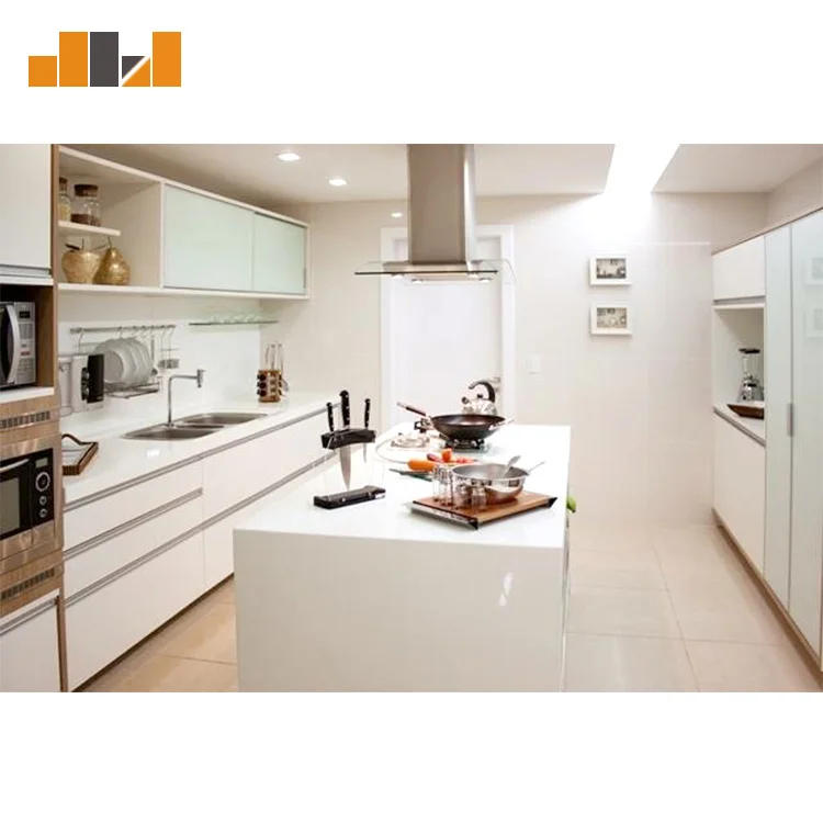 Custom polished white nano glass kitchen countertops kitchen islands table tops