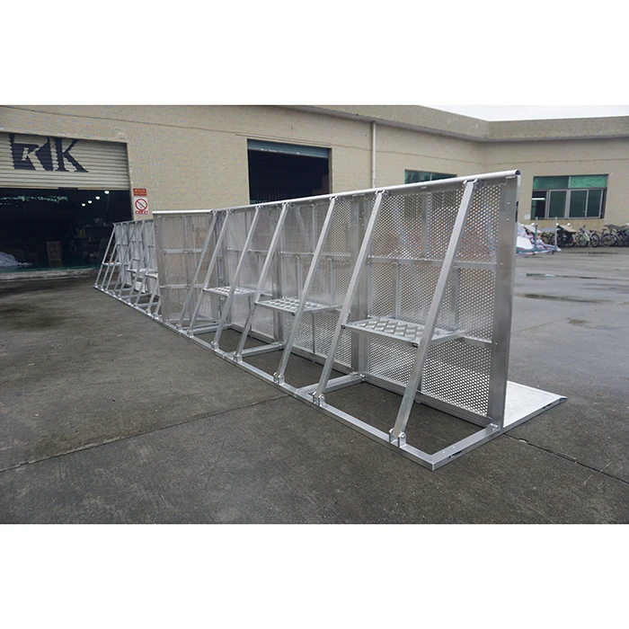 
High quality aluminum crowd barrier with interlocking system 