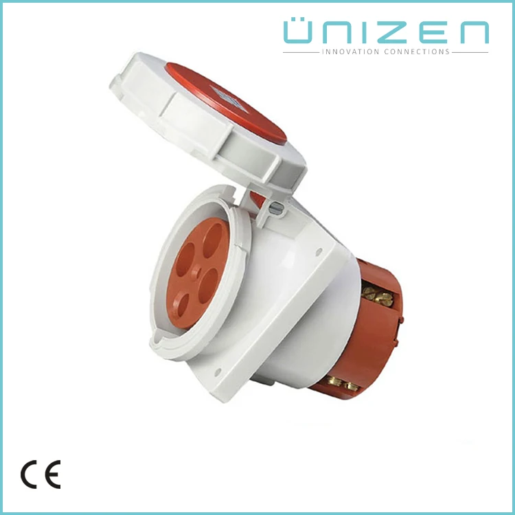 UNIZEN Покупки Онлайн Ip67 Водонепроницаемый Промышленных Ибп Разъем Питания Socket Соединительный 400 В 125A