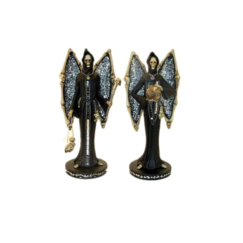 Прямая продажа с фабрики Amazon, черная статуя мрачного Жнеца для декора на Хэллоуин