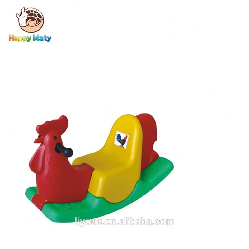 Лидер продаж цветные детские игрушки Liyou трехцветная куриная лошадка качалка для детей