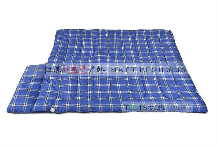 Hollow Fibre Splicing Double Sleeping Bag ,(185+30)x75cm 1.3kg / 1.6kg