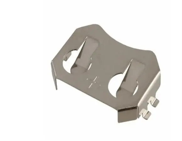 (WJ-2032-1)CR2032/ML2032/LIR2032 SMT Metal Button Coin Cell Battery Holder Positive Contact PCB