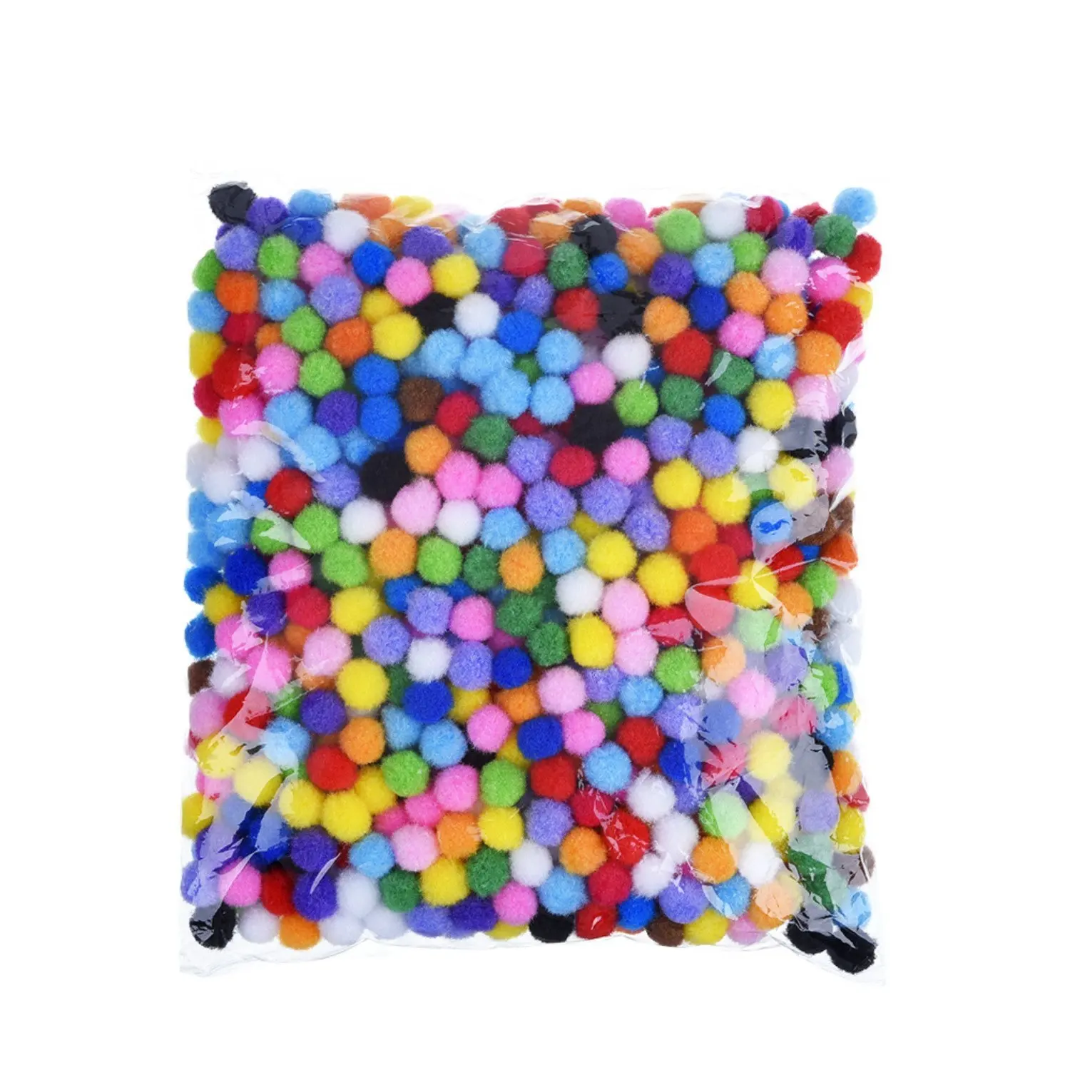 YIPAI 20mm Decorative Assorted Pompoms  Fuzzy Pom Poms Balls for DIY Creative Crafts