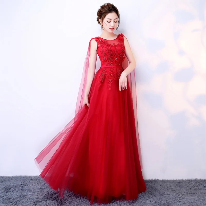 
Q029 Red Lace mother of the bride evening Dress Big Arms bohemian style mother of the bride dress 