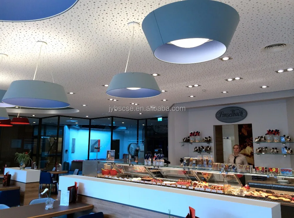 DEGO Ceiling Tiles Perforated acoustic gypsum board and suspension Metal grid system