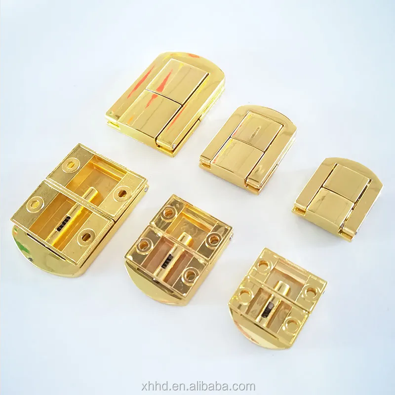 High Quality Factory Sell Shiny Surface Zinc Alloy Lock For Wooden Box Lock Equipped With Screw