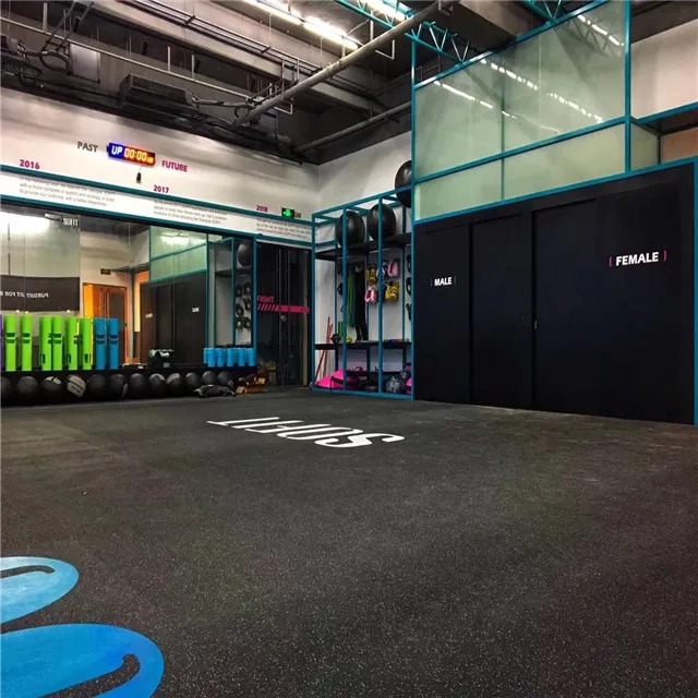 PVC multi application indoor functional gym floor