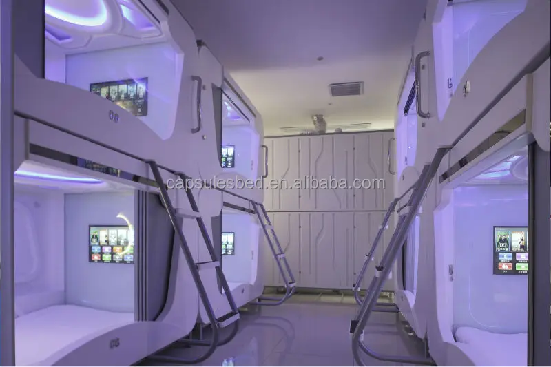 Patented Transverse Capsule Hotel Bed ,Capsule Hotel manufacturer