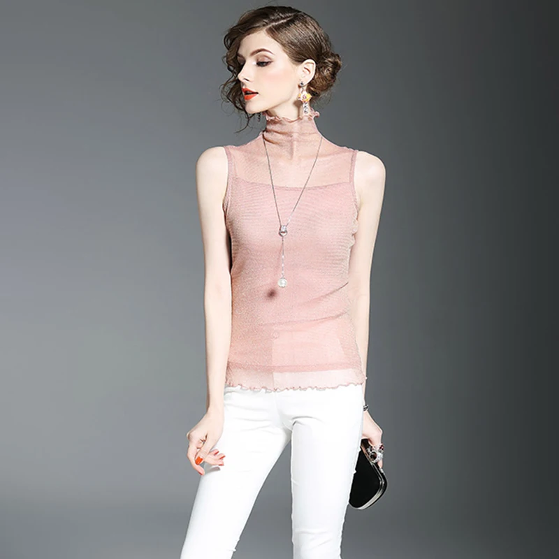 Maxnegio 2018 Slim Women Sexy Tops And Blouses Sleeveless Party Wear tops