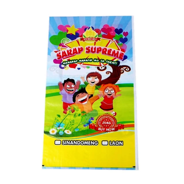 
25 кг ламинированный тканый мешок BOPP тканая сумка производители ткани для мешков 