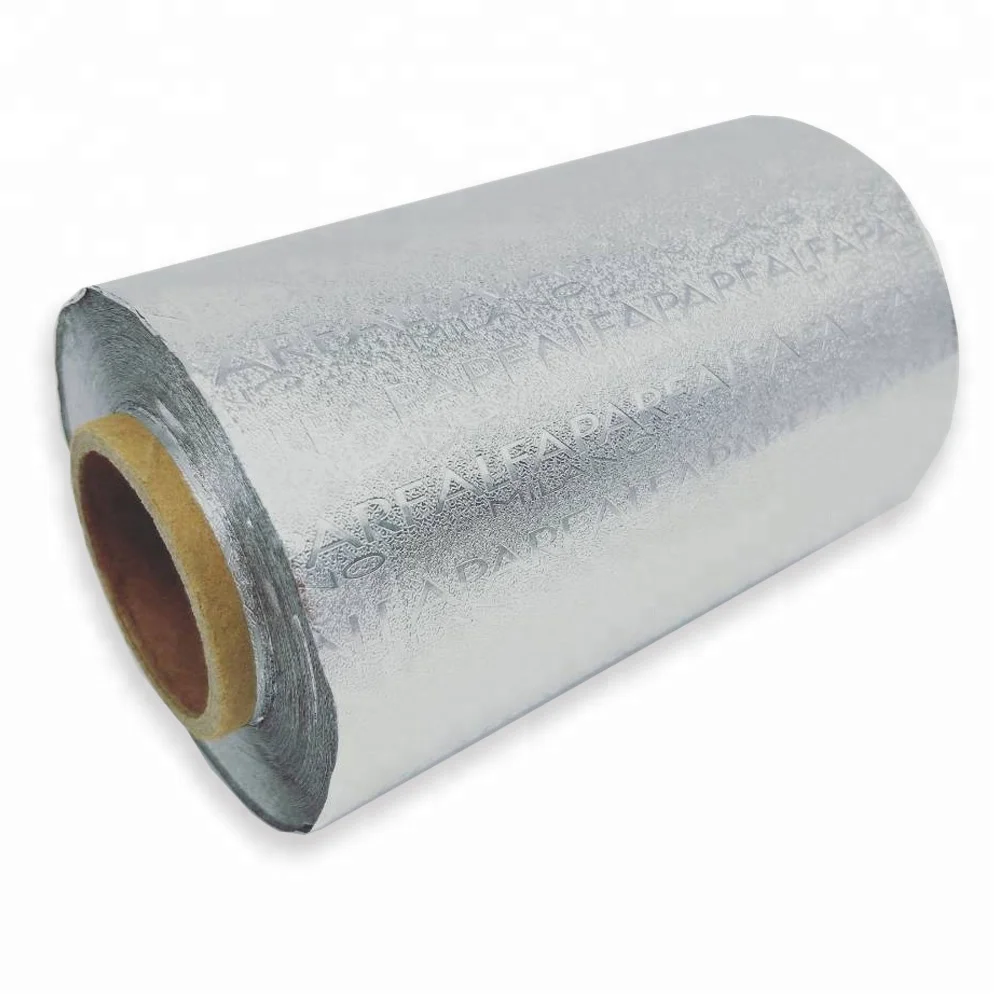 Disposable salon printing hairdressing foil aluminium foil roll or sheet 120mm 150mm