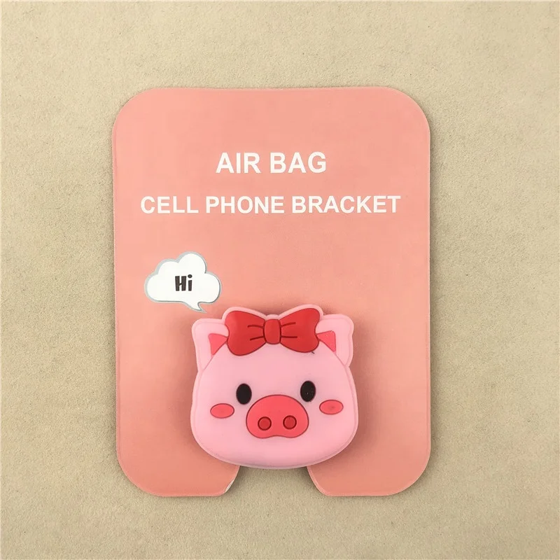 
Mobile Phone Accessories Custom Expandable Soft PVC Phone Socket Stand Holder 