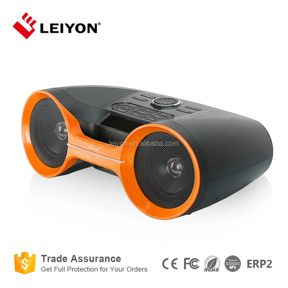 
9W AC version Bluetooth portable speaker in orange color(Model:LY-BX20) 