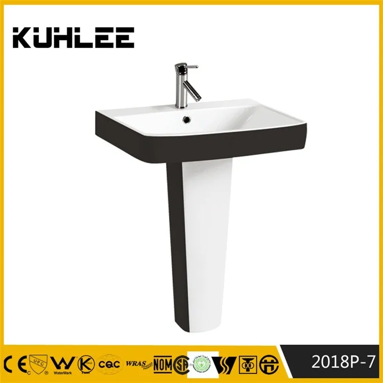 
Bathroom ceramic toilet with basin colored toilet set KUHLEE 1018P 