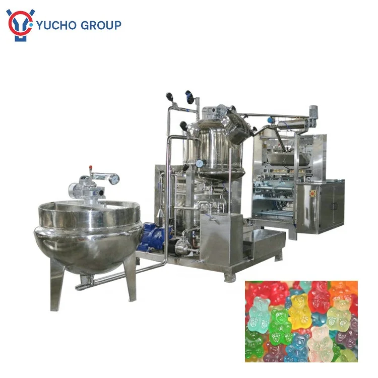 Small Jelly Fudge Gummy Bear Candy Making machine Candy Depositor Production Line