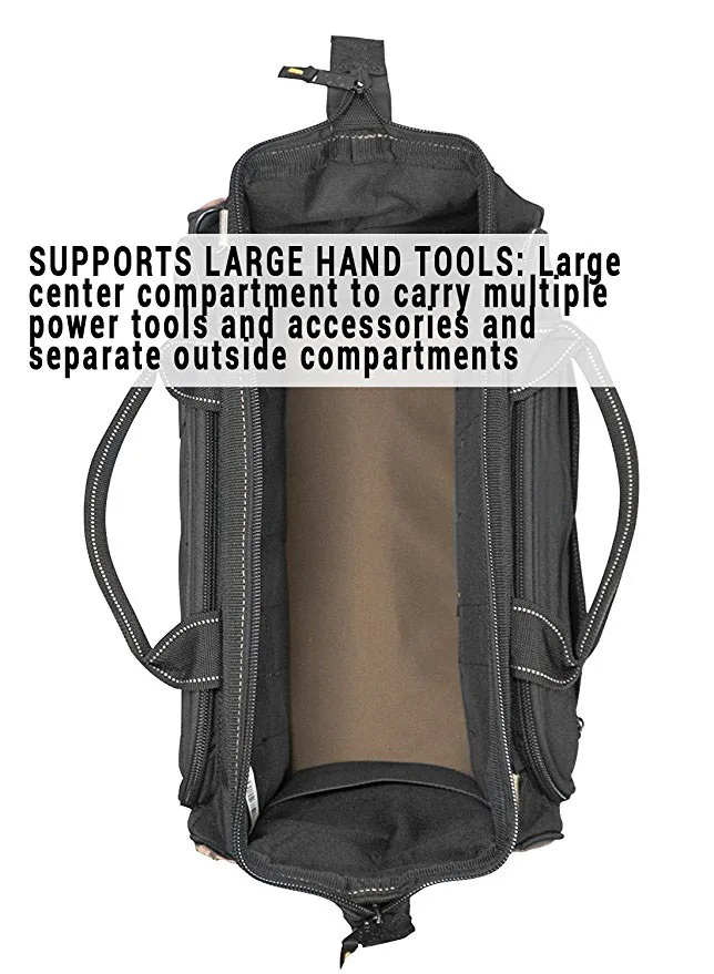 
High Quality Tote Carrier Service Kit Plumber Carpenter Technician Electrician Electrical Heavy Duty Tool Bag 