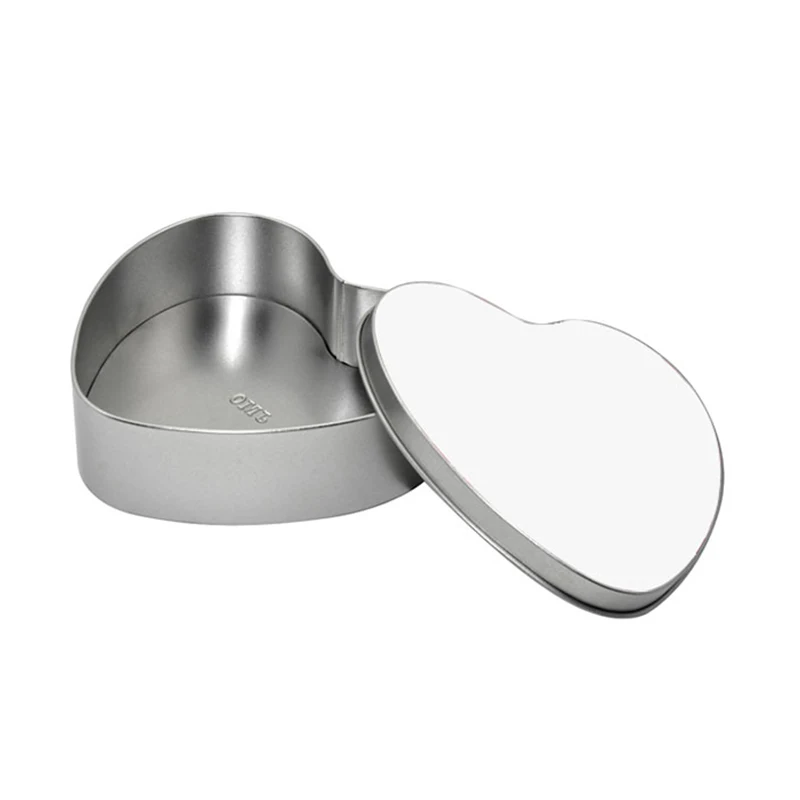 Personalized Design Sublimation Metal Heart Candy Boxes Metal Box with Aluminum Sheet for Wedding