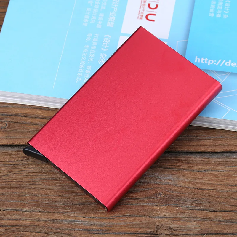 Metal Rfid Blocking Credit Card Holder for Men Women - Stylish Travel Wallet Best Protection for Cards Against RFID Scanning