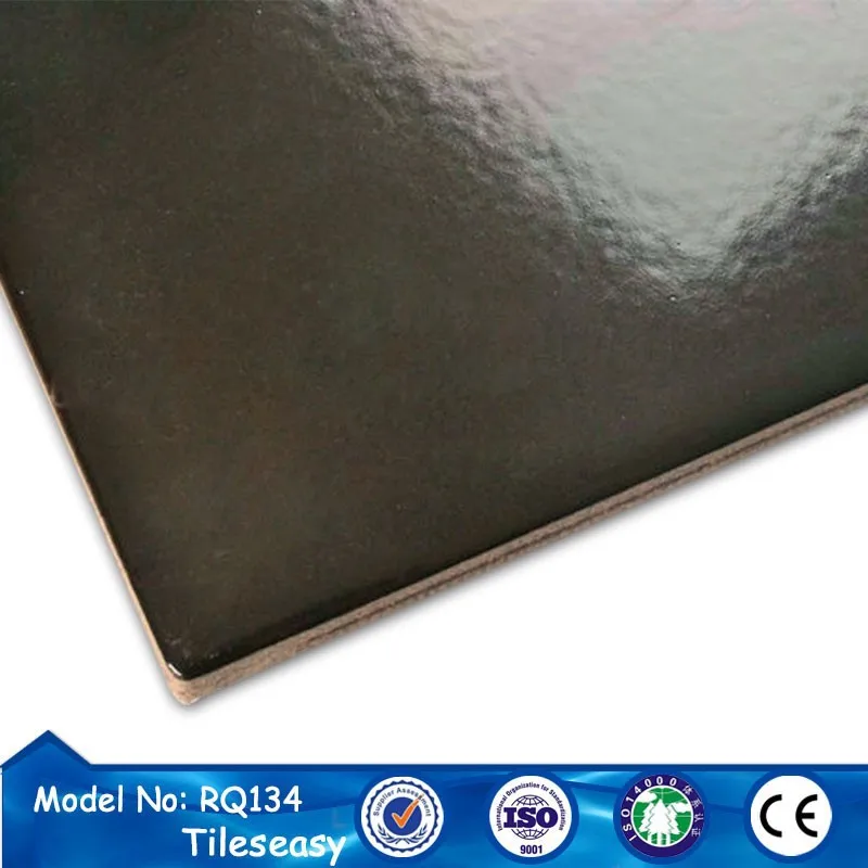 glossy black ceramic glazed outdoor swimming pool floor tiles for sale