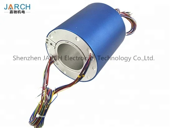  12mm/120mm/500mm Through hole electrical rotary joint carbon brushes slip
